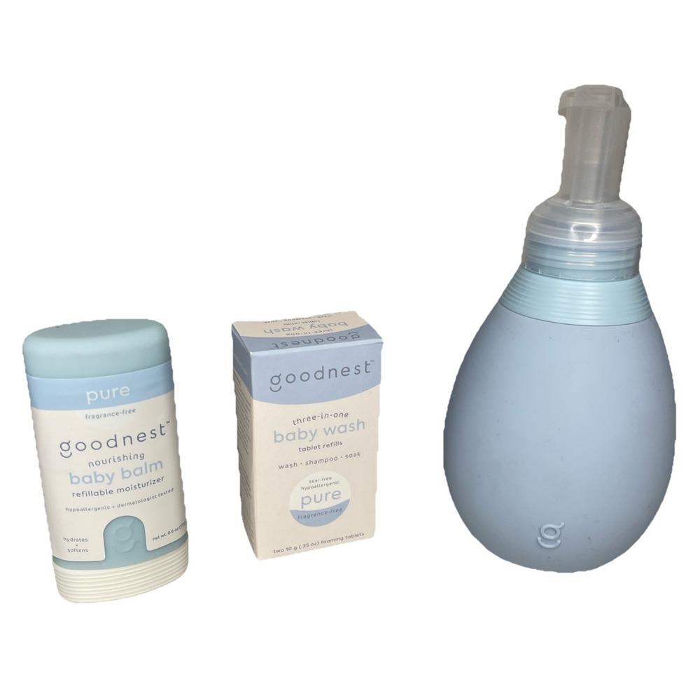 Goodnest Bundle Baby Wash Tablet Refills Pure & Soothe + Baby Balm Moisturizer